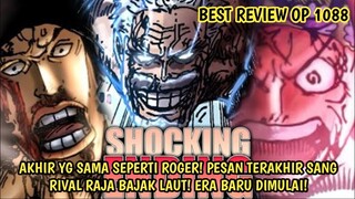 BEST REVIEW OP 1088 - SAMA SEPERTI ROGER! PESAN TERAKHIR GARP YG MENGGUNCANG DUNIA! ERA BARU MARINE!