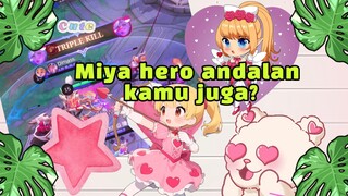 Cantiknya miya dalam menaklukan lawan !