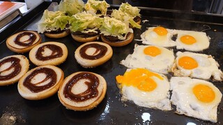 Burger trứng chiên - Món ăn đường phố Hàn Quốc