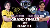 FNATIC ONIC VS EVOS HOLY GAME 1 GRAND FINALS H3RO ESPORTS PLAYOFF MOBILE LEGENDS