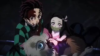 Nezuko saves everyone from the Gyutaro's poison Demon slayer S2 Ep 11