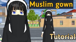 How to make Muslim gown (Burqa) 🧕🏻| Sakura School Simulator Tutorial