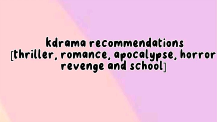 Kdramas that I'd like to recommend #kdrama #kdramarecommendations