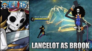 LANCELOT SKIN SCRIPT AS BROOK (ONE PIECE) NO PASSWORD - MOBILE LEGENDS