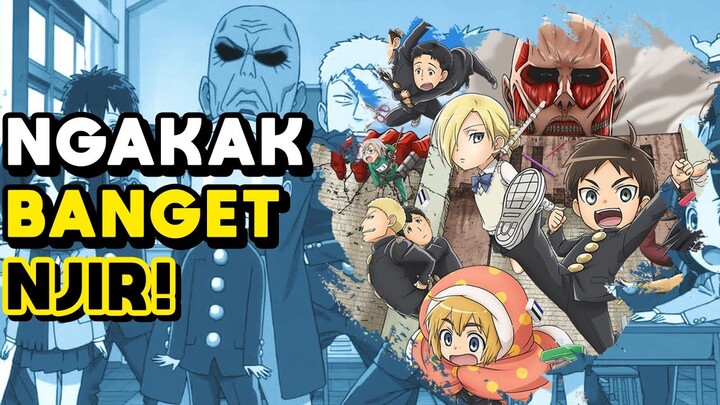 ATTACK ON TITAN LUCU SAAT SASHA, MIKASA, EREN JAEGER, KE JUNIOR HIGH SCHOOL | FAKTA UNIK FILM ANIME