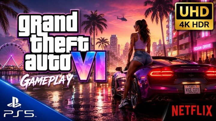GTA 6 4K HDR PS5 Gameplay Netflix