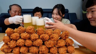 치쏘? 치맥? 비비큐 황금올리브 닭다리 먹방!! (BBQ Fried Chicken Drumsticks) 먹방!! - Mukbang eating show