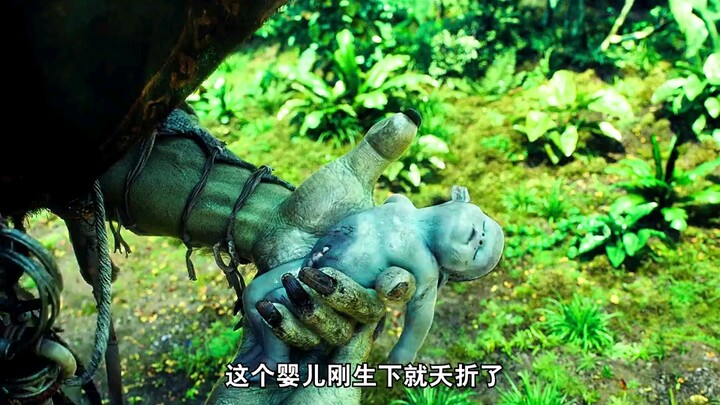 Anak kecil berkulit hijau yang lucu