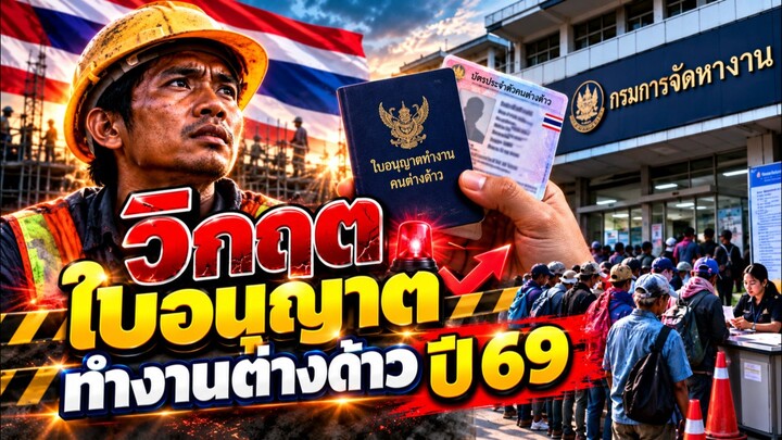 วิกฤตใบอนุญาตทำงานต่างด้าว ปี 2569! เรื่องใหญ่ที่นายจ้างและแรงงานต้องจับตา!