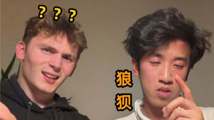 الزميل الألماني في السكن: يا للهول! لم أرَ من قبل شابًا صينيًا يستسلم بعد نصف كوب فقط!!