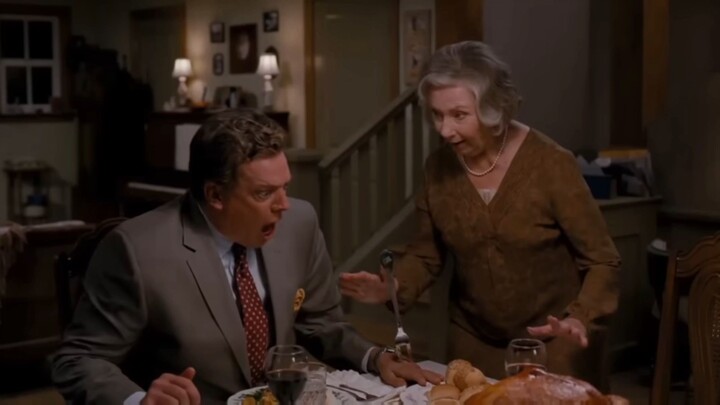 super herói o filme cena do jantar
