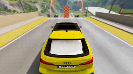 Which car can fit through the narrow hole? Fair to all Teslas