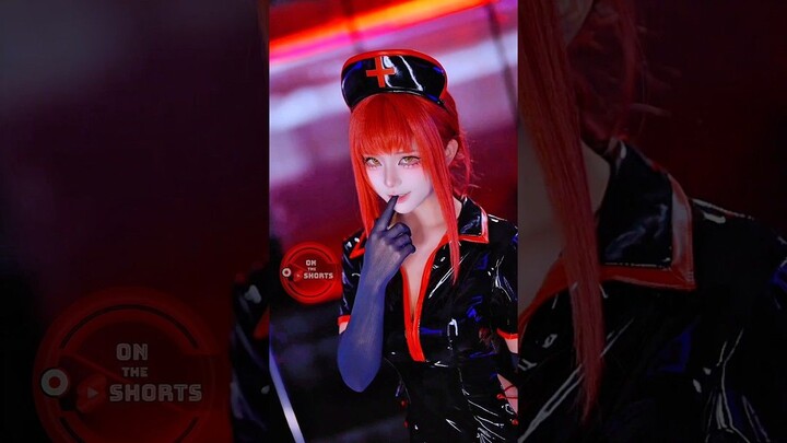 Makima Nurse So Cute ⛓️‍ Chainsaw Man Cosplay #shorts