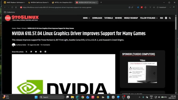 NVIDIA, INTEL, AMD DRIVERS RELEASED [NEW]