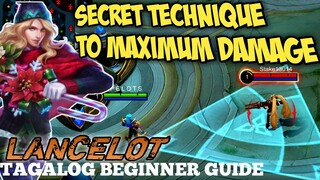 LANCELOT MOBILE LEGENDS GUIDE | DEAL MAX DAMAGE!! | BEGINNER TUTORIAL 2021