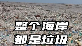 整个海面一望无际的海洋垃圾，这就是现在危地马拉的海岸