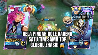 MENGALAH BIAR DI GENDONG TOP GLOBAL ZHASK 🥶 | MOBILE LEGEND: BANG BANG