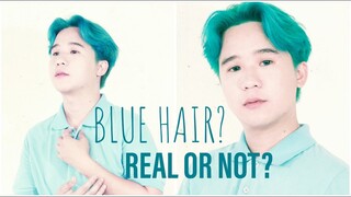 NAGPA BLUE NG HAIR? 😱 WIG??? HAHAHA