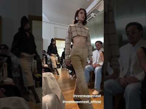 หลิน มชณต "อีกี้" เดินแบบ Vvon Sugunnasil Fall/Winter 2024 Fashion Show!