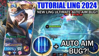 NEW LING SECRET ULTIMATE AUTO AIM TRICK!! | TUTORIAL LING ULTIMATE AUTO AIM BUG 2024 BY LEVIMLBB