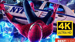 【4K】彼得帕克初次对战电光人 | 2014年《超凡蜘蛛侠2》剪辑