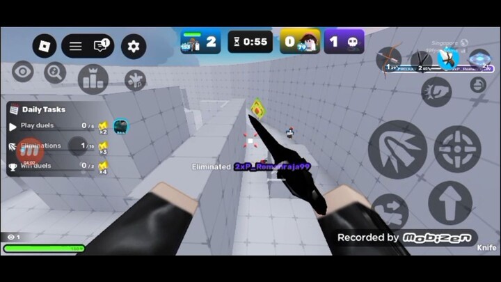 Today i m doing 1v1v1 with my frie