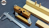 Make a woodworking hole punch locator in the easiest way