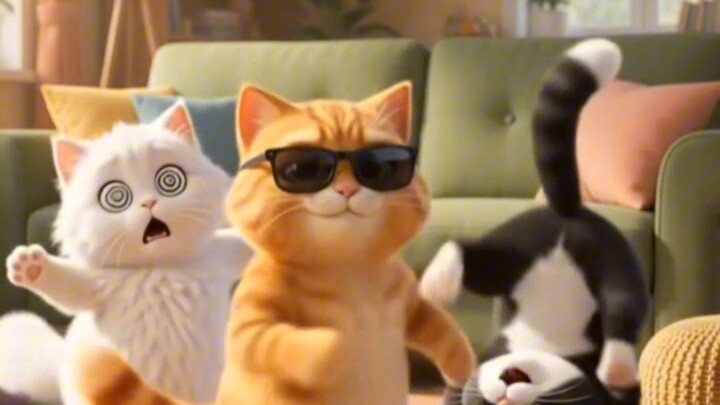 happy cat dance