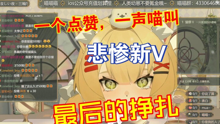 【悲惨新V】作死挑战！挑战一个点赞一声喵叫