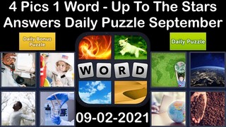 4 Pics 1 Word - Up To The Stars - 02 September 2021 - Answer Daily Puzzle + Bonus Puzzle