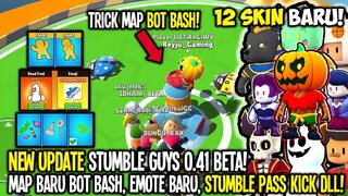 NEW STUMBLE GUYS UPDATE 0.41 BETA! 12 SKIN HALLOWEEN, MAP BOT BASS, STUMBLE PASS BARU - Stumble Guys