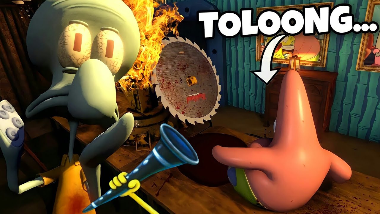 SQUIDWARD STRESS!! Sinister Squidward - Spongebob Horror game - Bilibili
