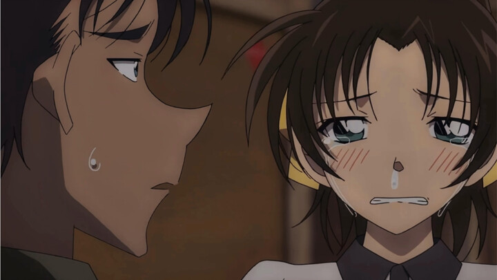 Hero Heiji menyelamatkan Mei dan menjatuhkan Kazuha. Adegan menangis Kazuha sangat lucu