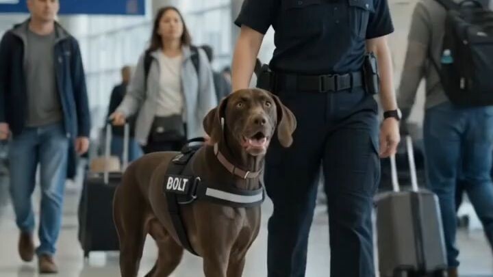 This Airport Dog Just Became the Cutest Dog in America 🐶✈️