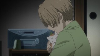 It turns out that having the cat teacher by my side makes Natsume feel at ease.