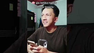 Ketika Lu Ngetik Bahasa Inggris #Shorts