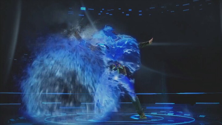 The third version of the armor transforms into electronic music sound effects