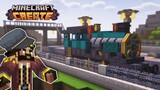 I built my first STEAM TRAIN in Minecraft Create Mod