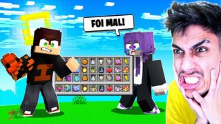 FRUTA DA SORTE MAS... COM A PIOR DUPLA 𝗗𝗢 ONE PIECE MINECRAFT POCKET EDITION  ‹ Ine ›