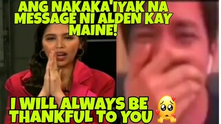 OMG!ALDEN MAY NAKAKAKILIG NA MENSAHE KAY MAINE MENDOZA PARA SA 6TH YEAR ANNIVERSARY NETO SA SHOWBIZ