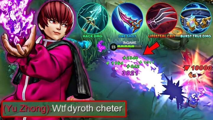 DYRROTH HYPER DAMAGE AND LIFESTEAL TOP GLOBAL CHEAT! - THIS BROKEN NEW META BUIL