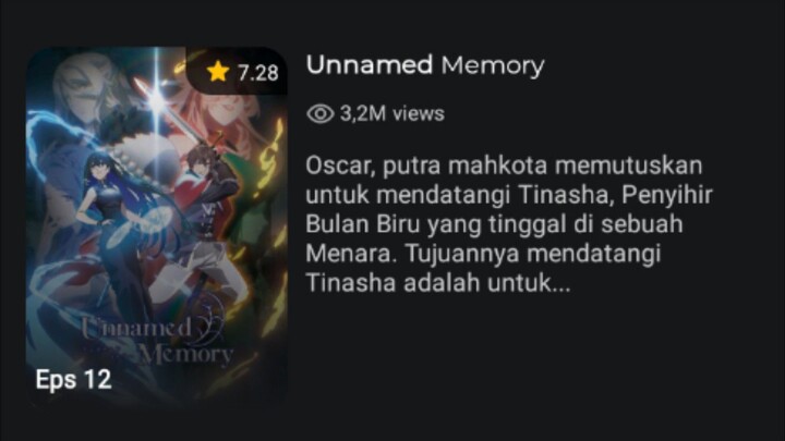 ANIME UNNAMED MEMORY