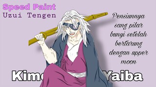 Pensiunnya sang pilar bunyi setelah bertarung dengan upper moon || Speed Paint Uzui Tengen
