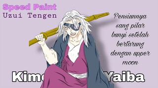 Pensiunnya sang pilar bunyi setelah bertarung dengan upper moon || Speed Paint Uzui Tengen