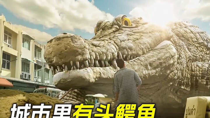 A crocodile showed up in the city—who would have thought it loves sticking to tiles?