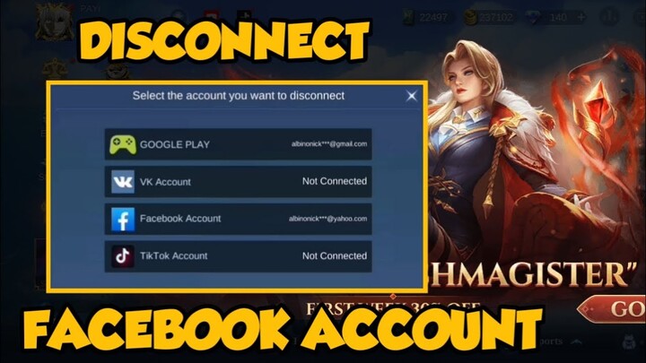 DISCONNECT FACEBOOK ACCOUNT IN MOBILE LEGENDS LATEST UPDATE SEPTEMBER 2022