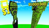 ถ้าเกิด!? บ้านคริปเปอร์ คนจน $1เหรียญ VS บ้านคริปเปอร์ คนรวย $1,000,000เหรียญ - Minecraft คนรวยคนจน