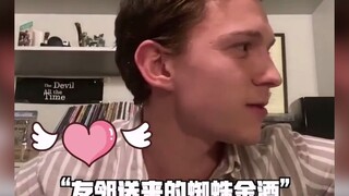 Tom Holland was just about to quit drinking when he got slapped in the face? This box of wine from D