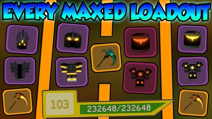 EVERY MAXED OUT LOADOUT (King's Castle)- ⚔️Roblox Dungeon Quest
