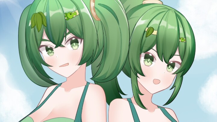 Gadis penembak polong, kebahagiaan berlipat dua